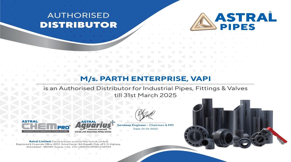 Astral Pipes Distributorship | Dealership | Franchise Details. Apply Now